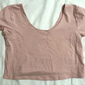 Light pink crop top